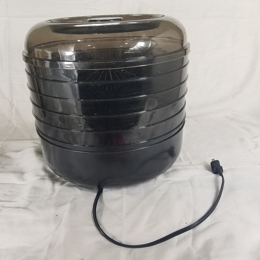 Ronco Food Dehydrator Yogurt Beef Jerky Machine Black 5 Tray Excellent Manual